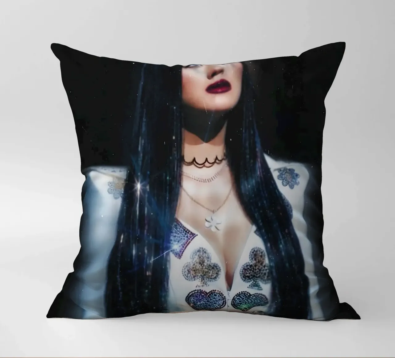 Katty Perry cuscino da Low poly art
