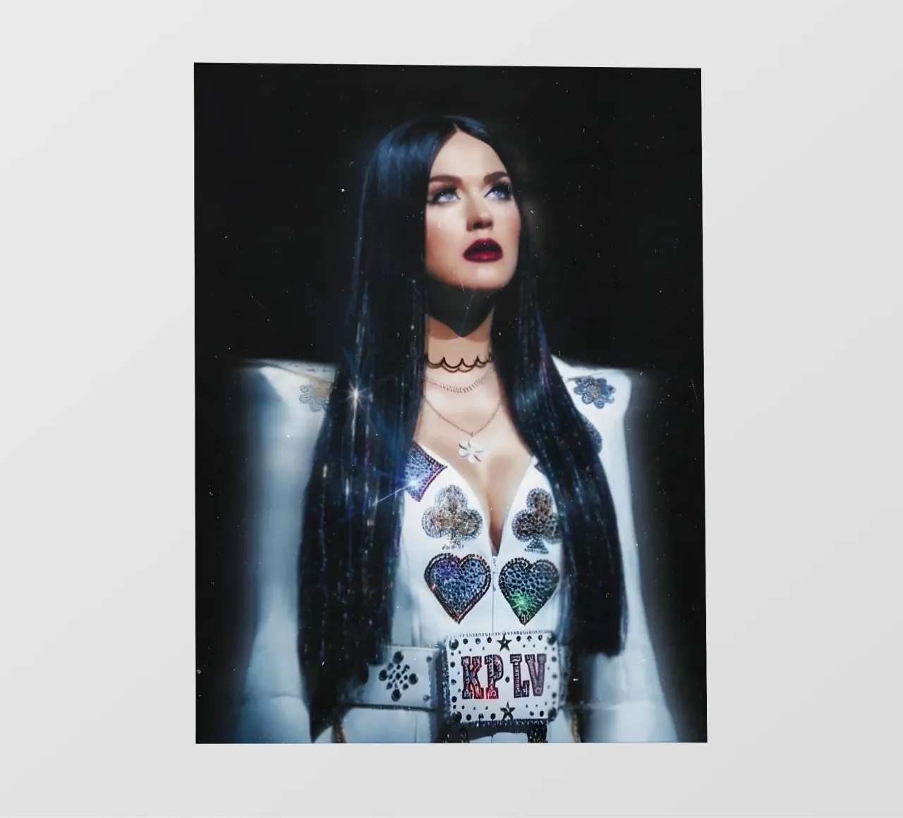 Katty Perry pellicola backlit da Low poly art