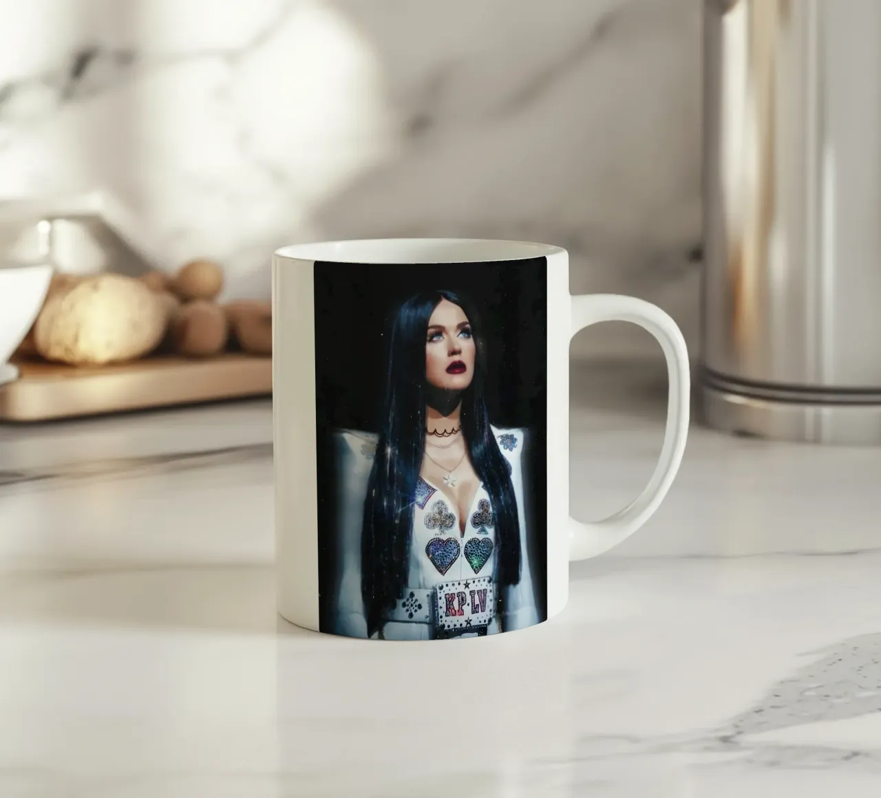 Katty Perry tazza in ceramica da Low poly art