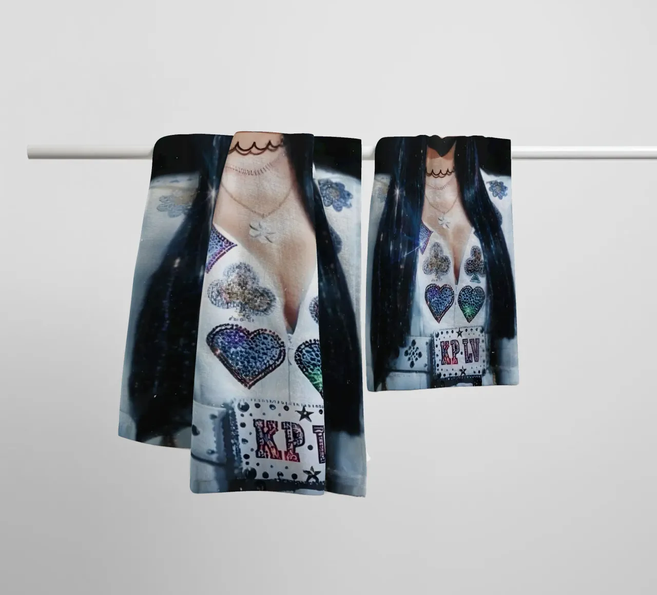 Katty Perry asciugamano da bagno da Low poly art