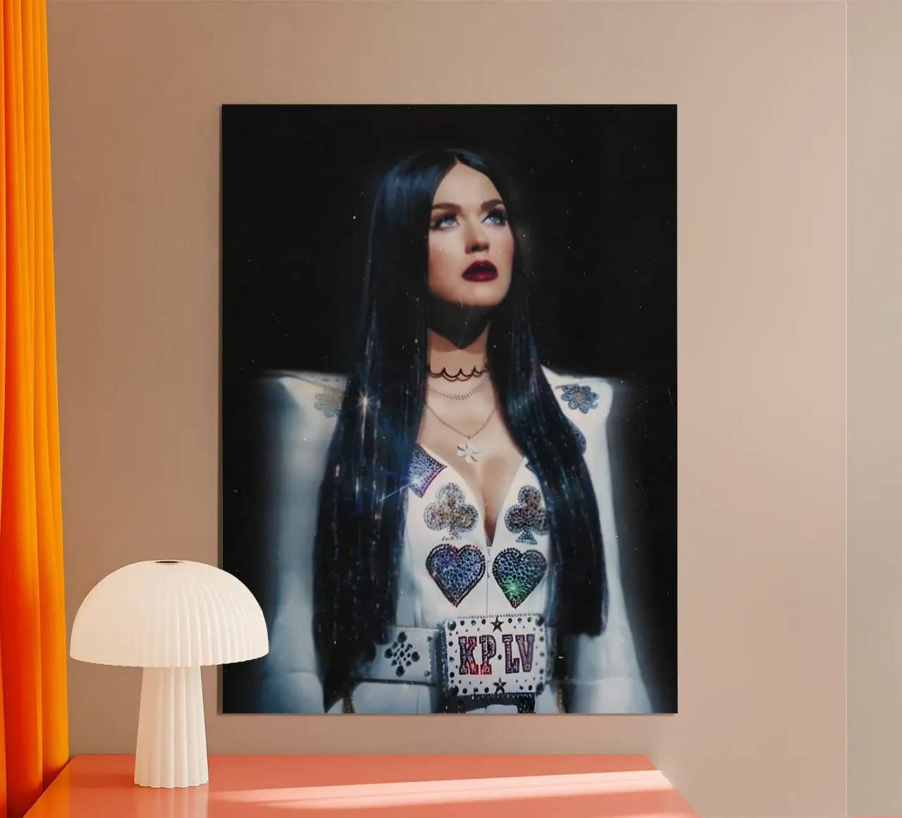 Katty Perry carta hahnemühle da Low poly art