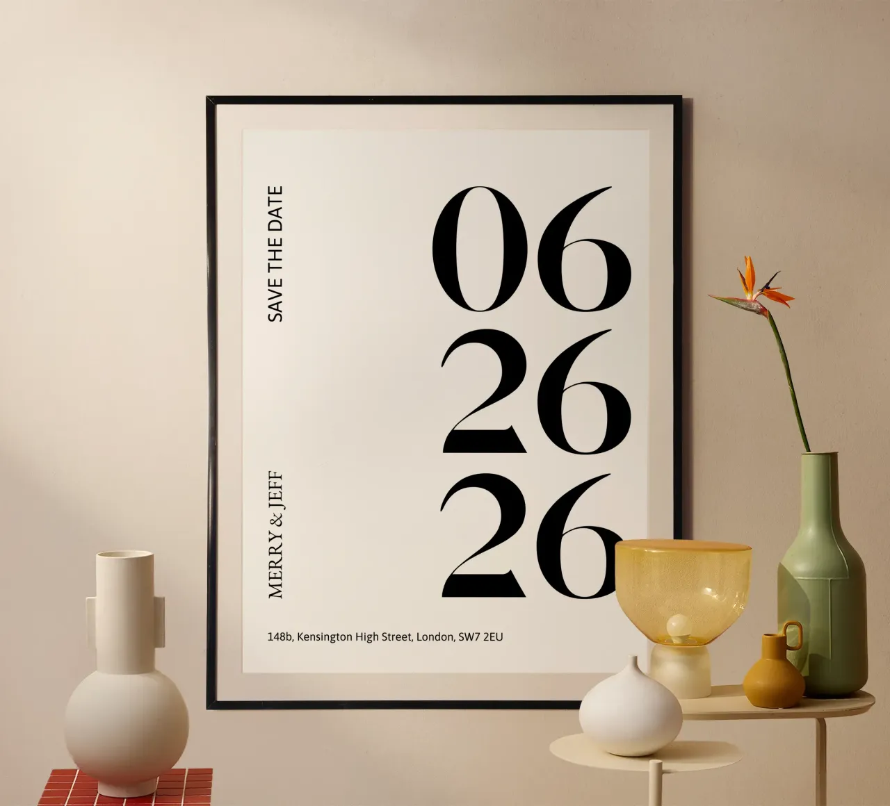 Persoonlijke uitnodiging hahnemühle van YV TYPOGRAPHY
