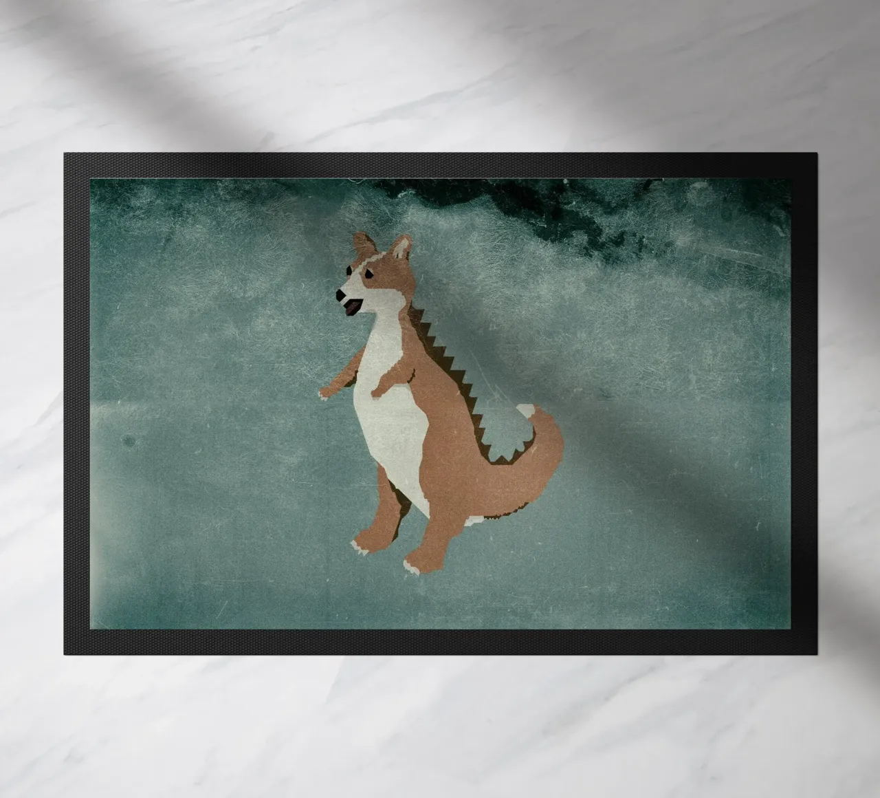 Corginnosaurus Rex Fußmatte von Wagnerps