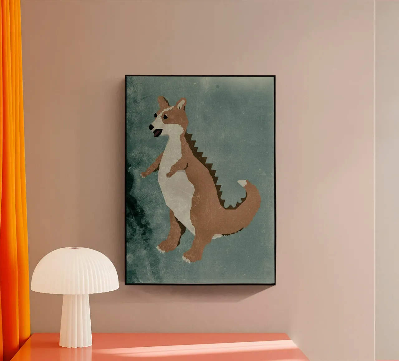 Corginnosaurus Rex plexiglass da Wagnerps