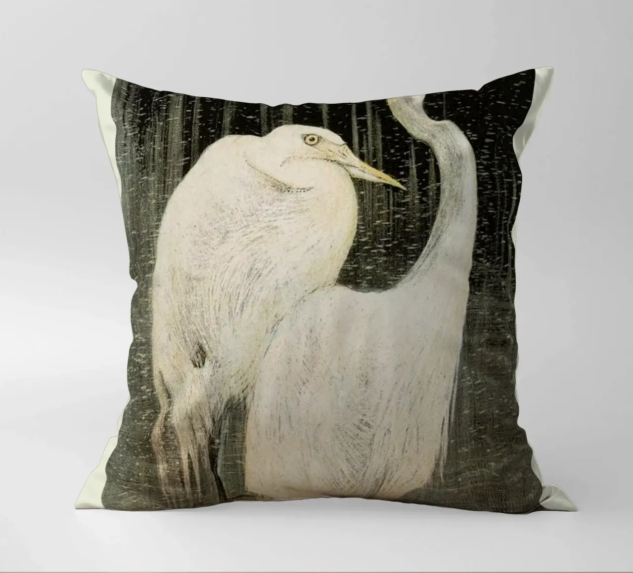 Van Hoytema - Twee Zilverreigers cuscino da Vintage by JUNIQE