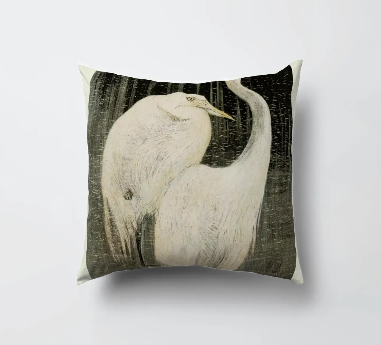 Van Hoytema - Twee Zilverreigers cuscino da Vintage by JUNIQE