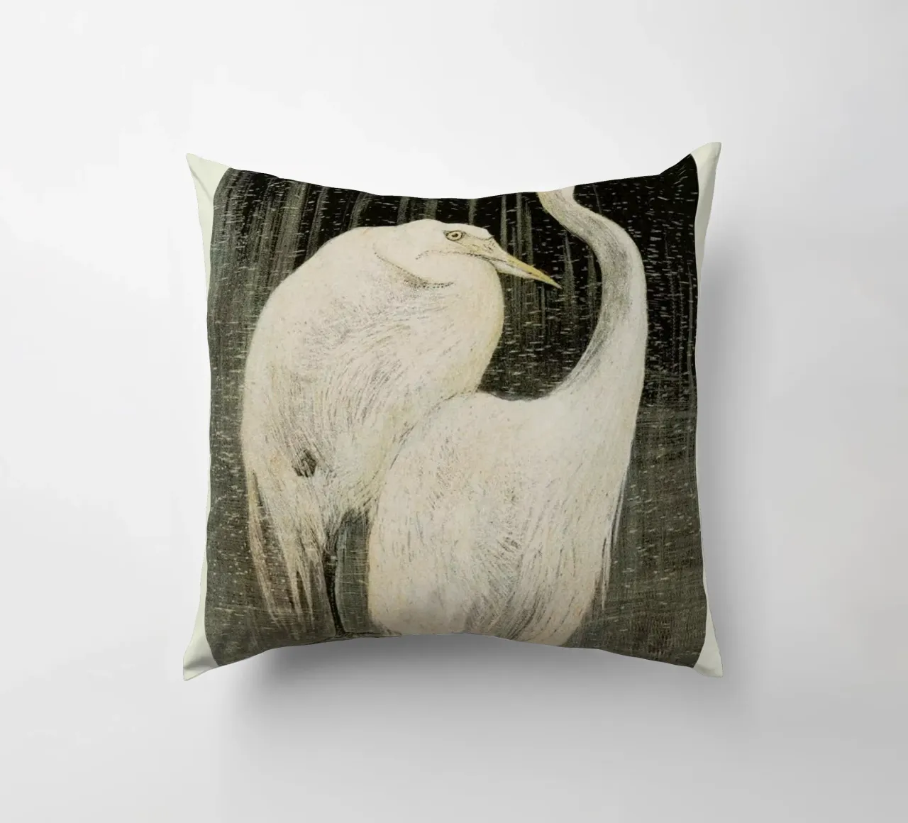Van Hoytema - Twee Zilverreigers cuscino da Vintage by JUNIQE