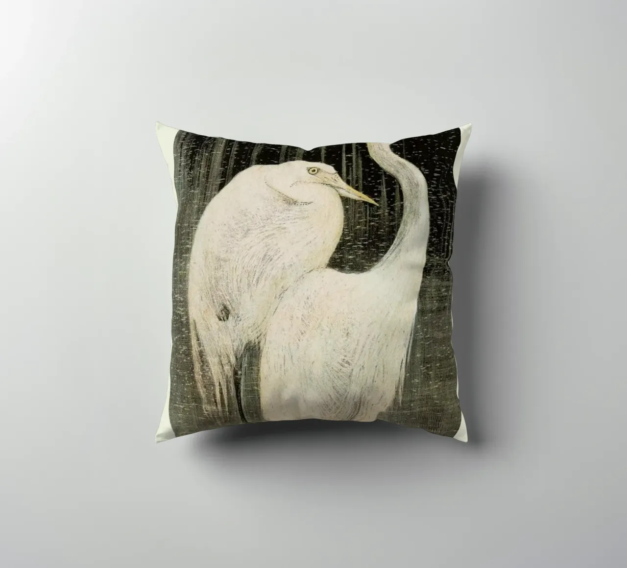 Van Hoytema - Twee Zilverreigers cuscino da Vintage by JUNIQE