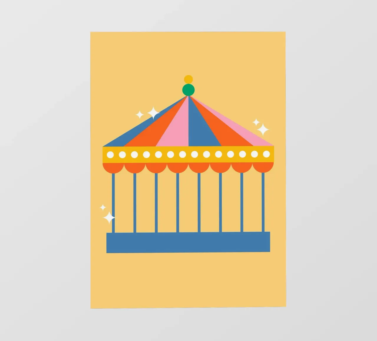 Carnaval Carousel Tent pellicola backlit da galihstudio
