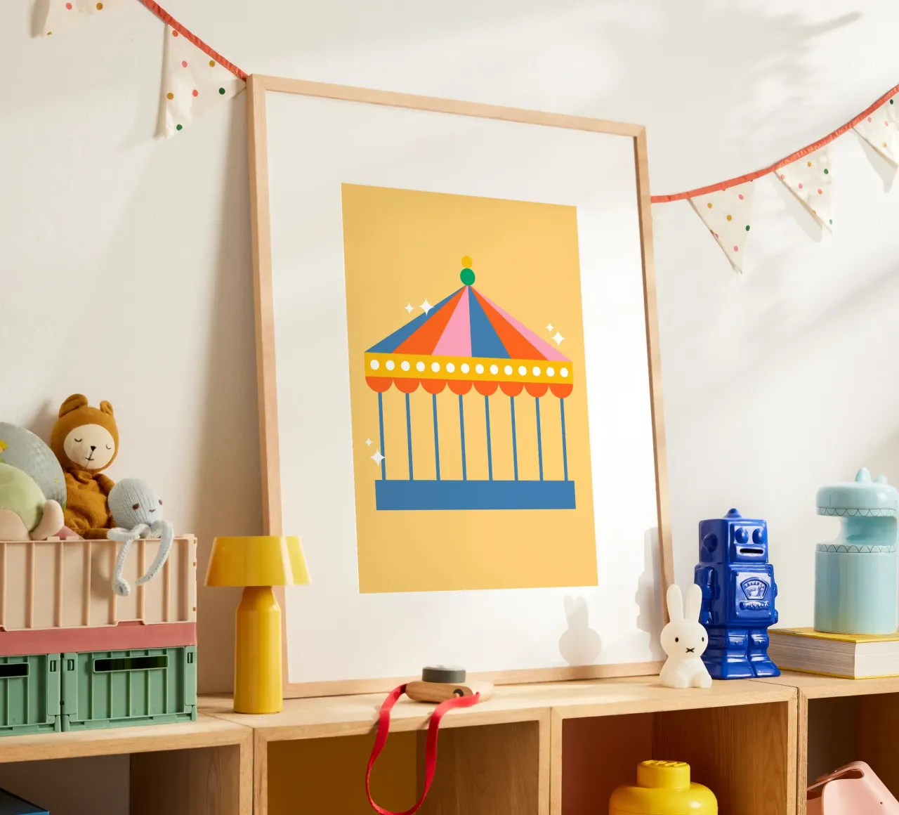 Carnaval Carousel Tent poster da galihstudio