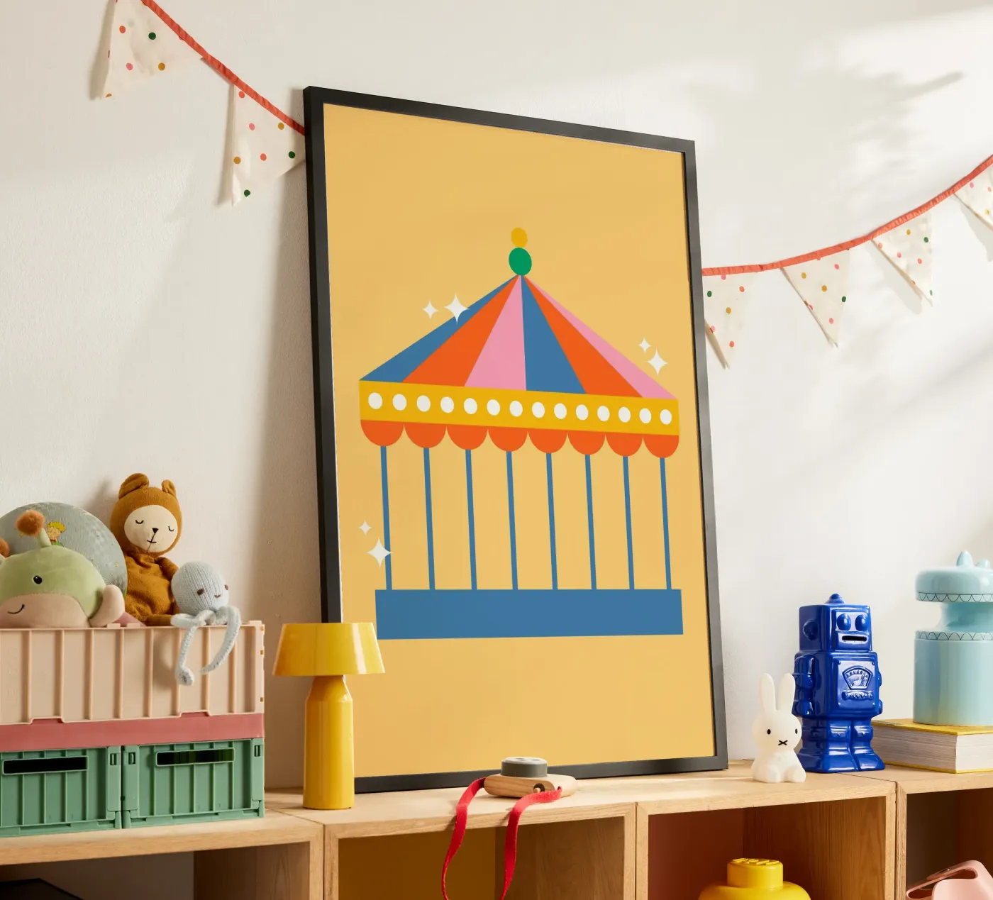 Carnaval Carousel Tent poster da galihstudio