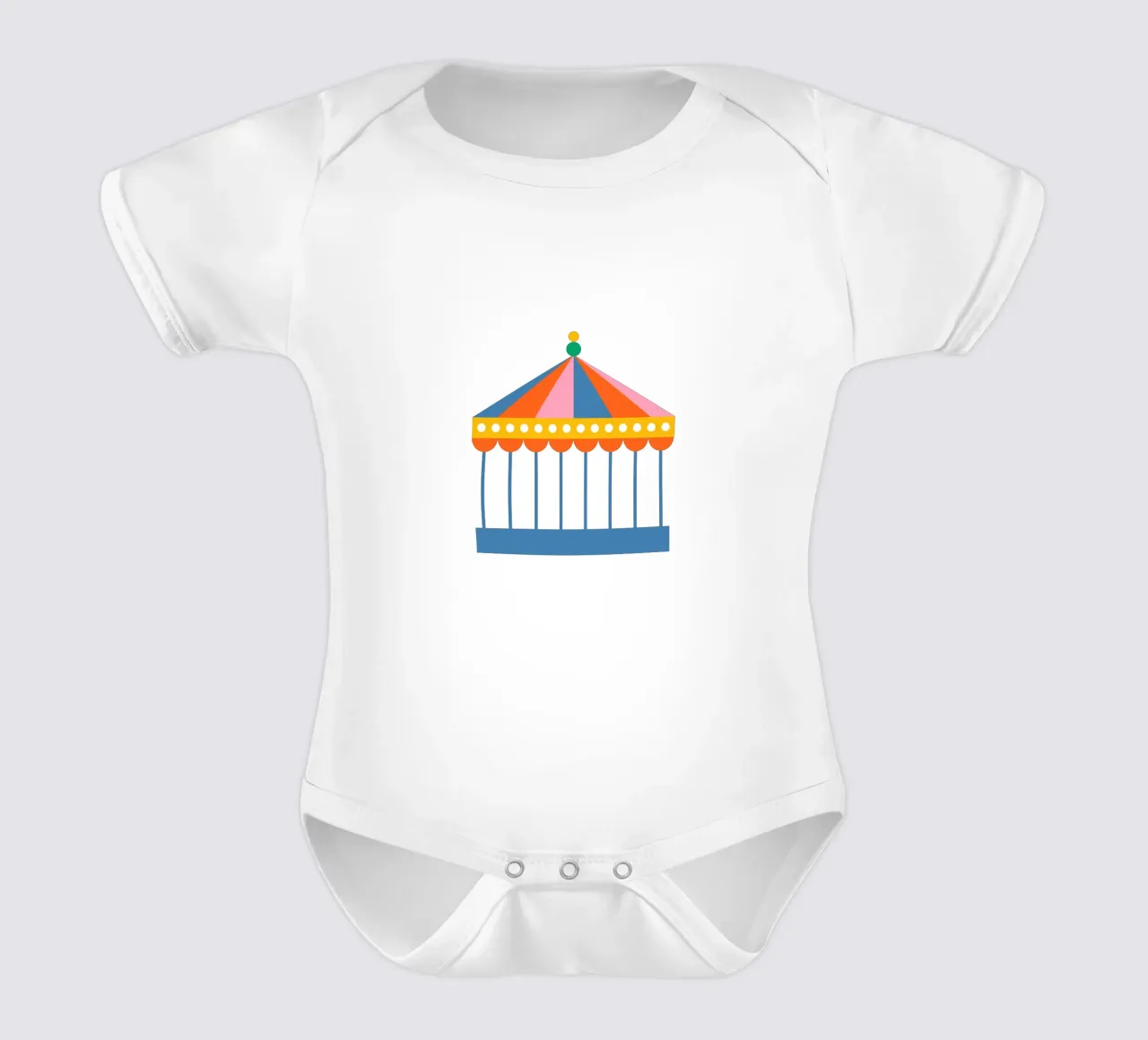 Carnival Carousel Tent body neonato maniche corte da galihstudio