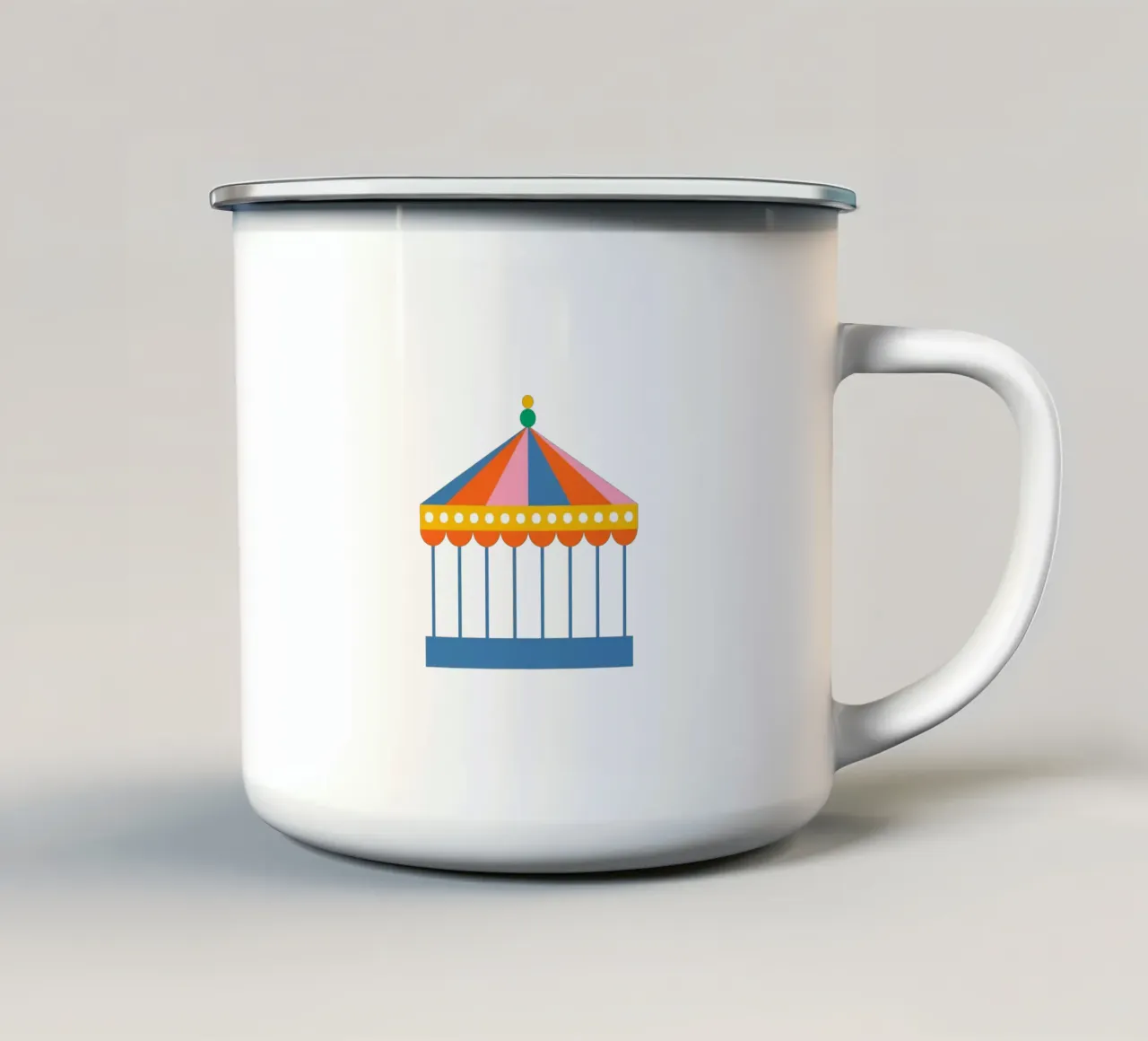 Carnival Carousel Tent tazza in smalto da galihstudio