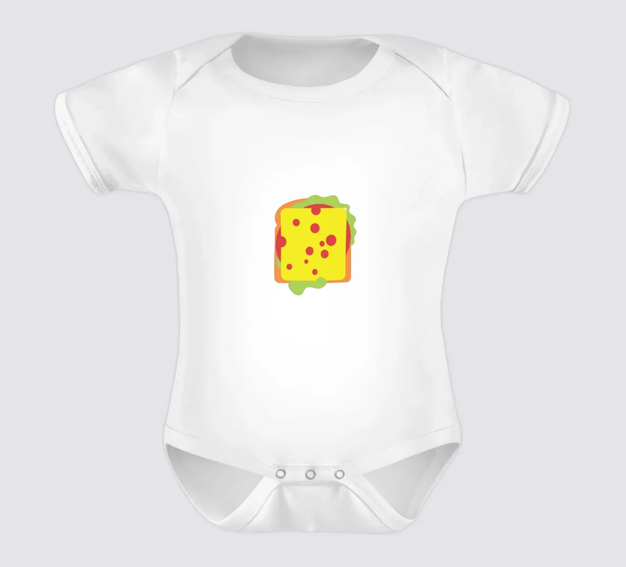 Sandwich and Cheese body neonato maniche corte da galihstudio
