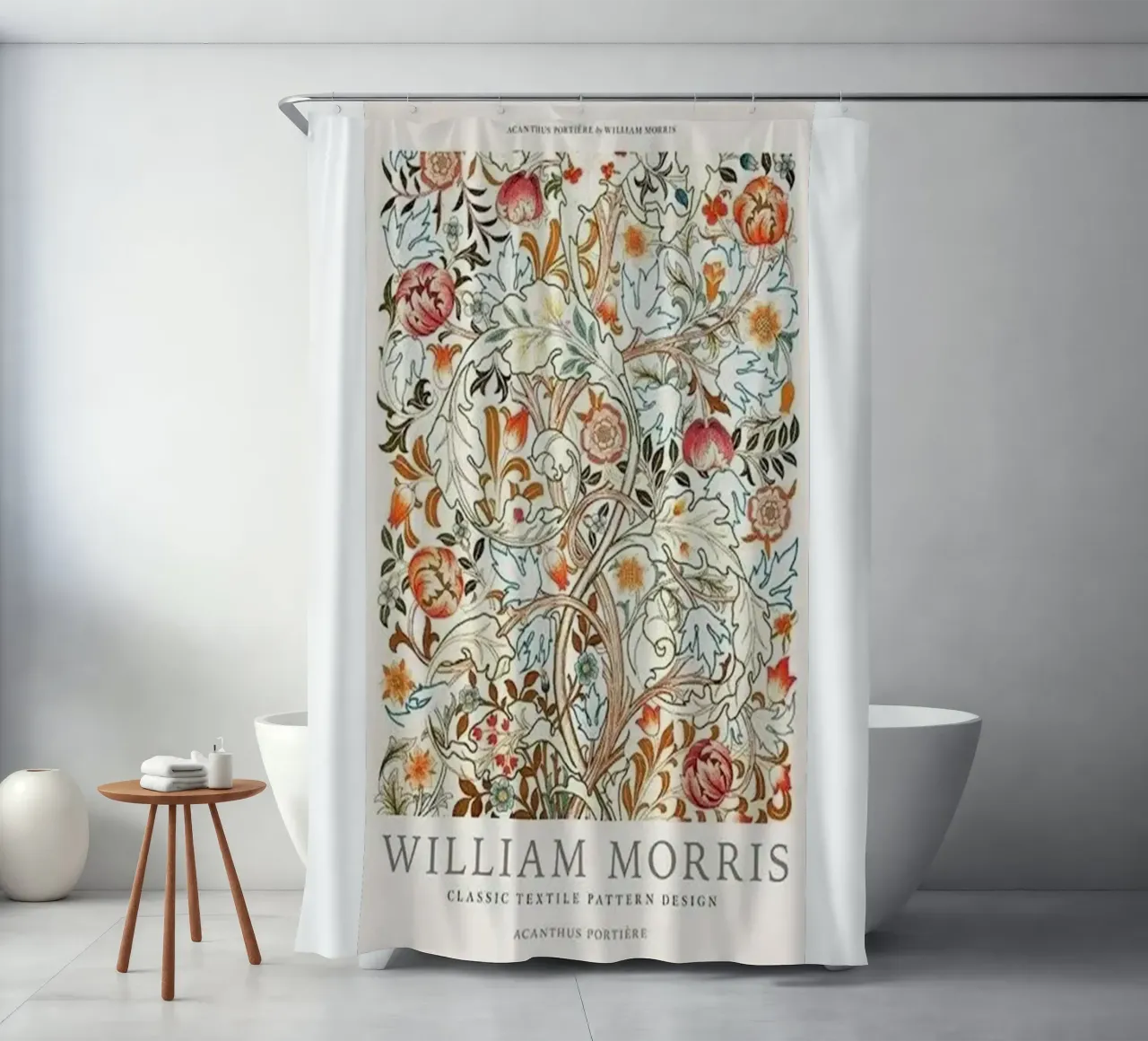 fiori immagine design william morris tenda da doccia da komo store