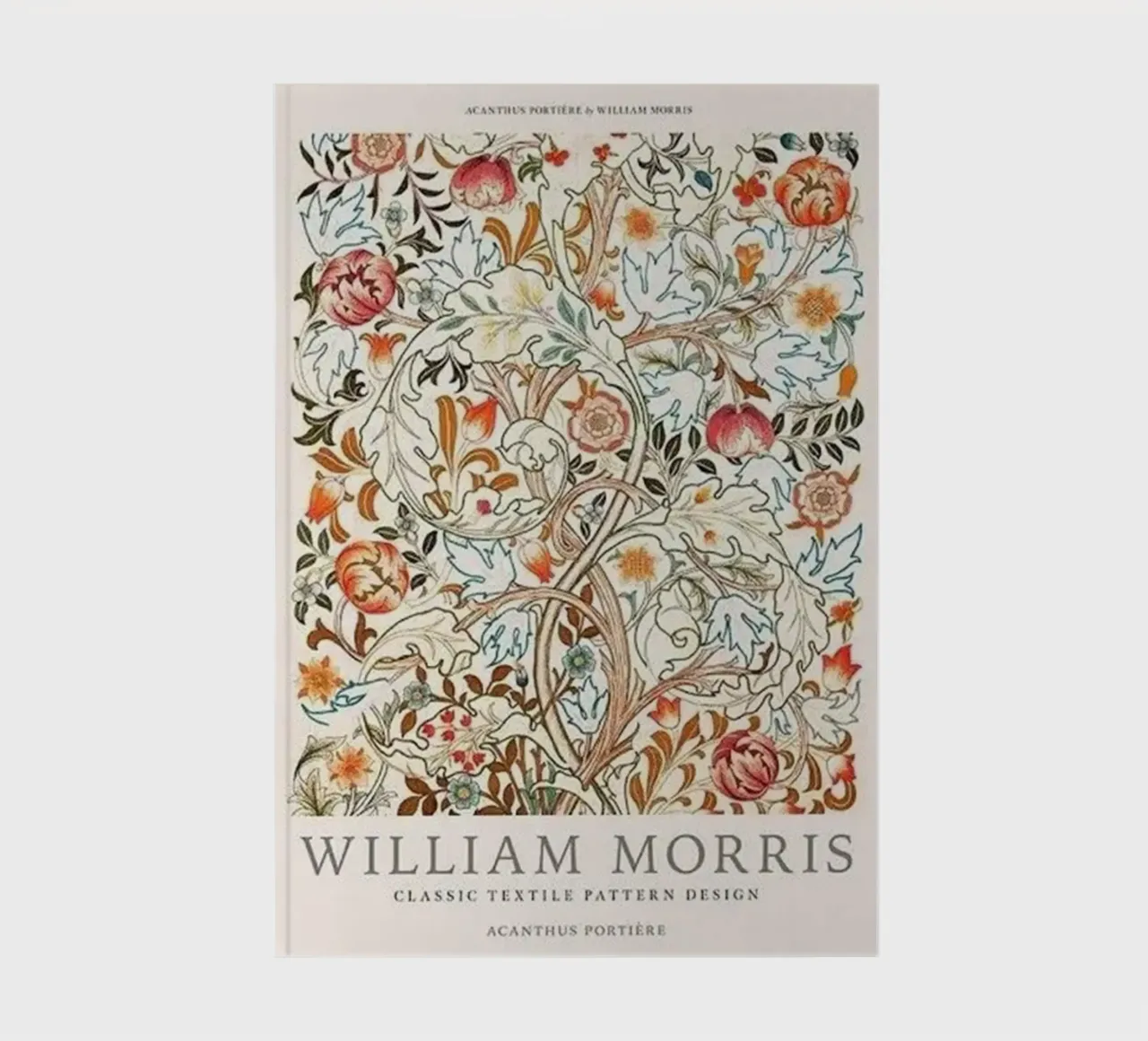 flowers image design william morris notebook by komo store