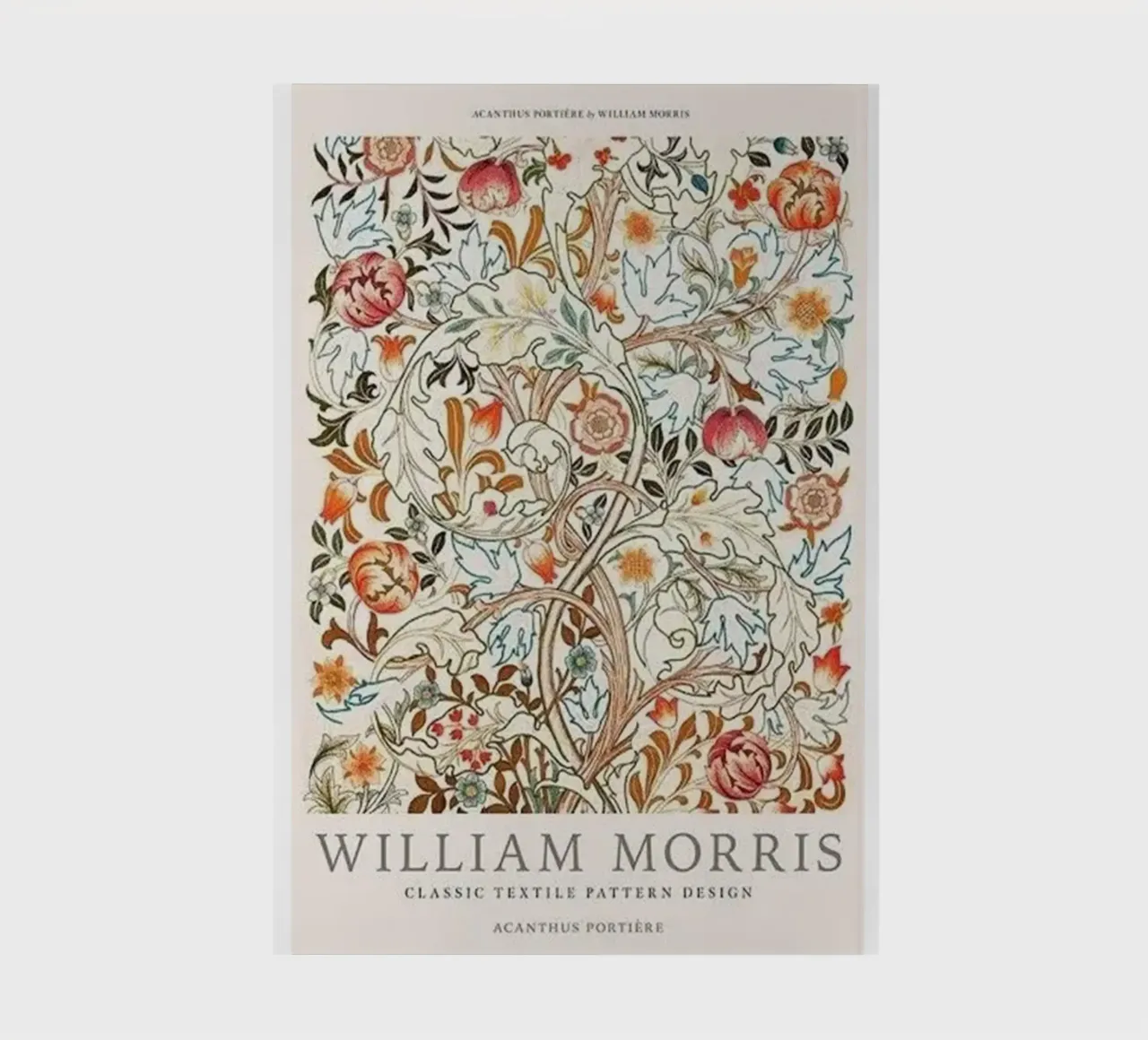 flowers image design william morris notebook by komo store