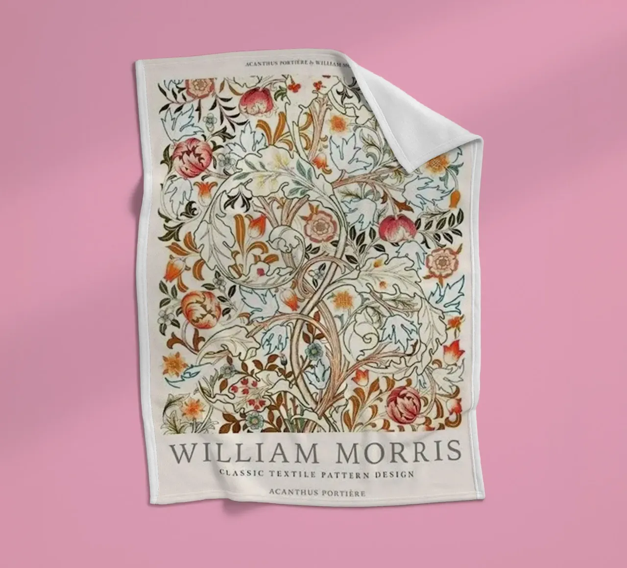 fiori immagine design william morris coperta in pile da komo store