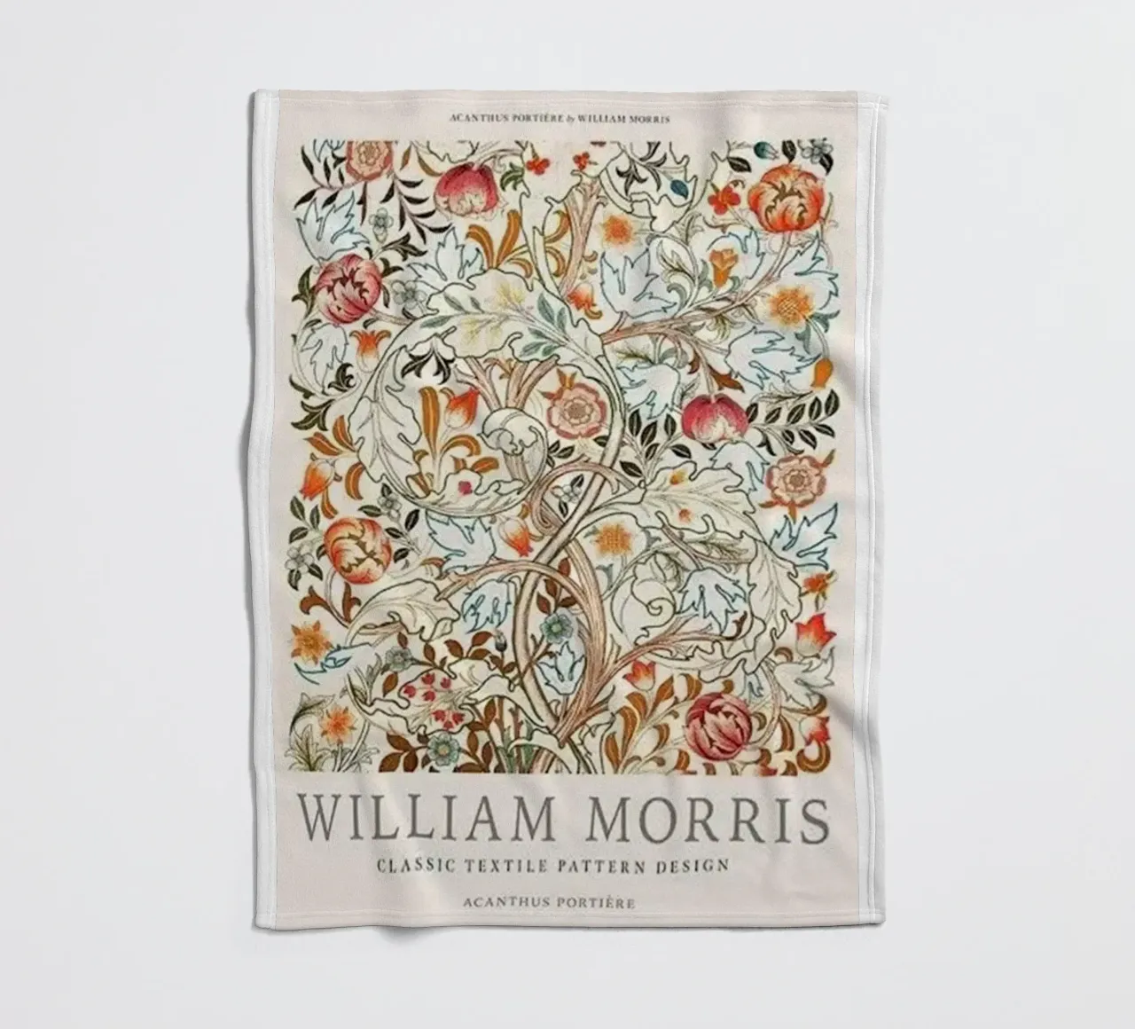 fiori immagine design william morris coperta in pile da komo store
