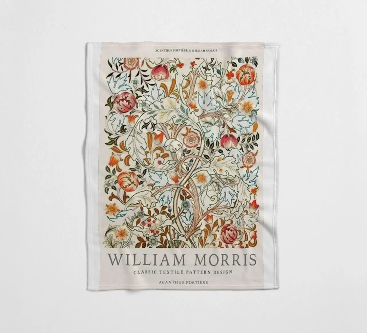 fiori immagine design william morris coperta in pile da komo store