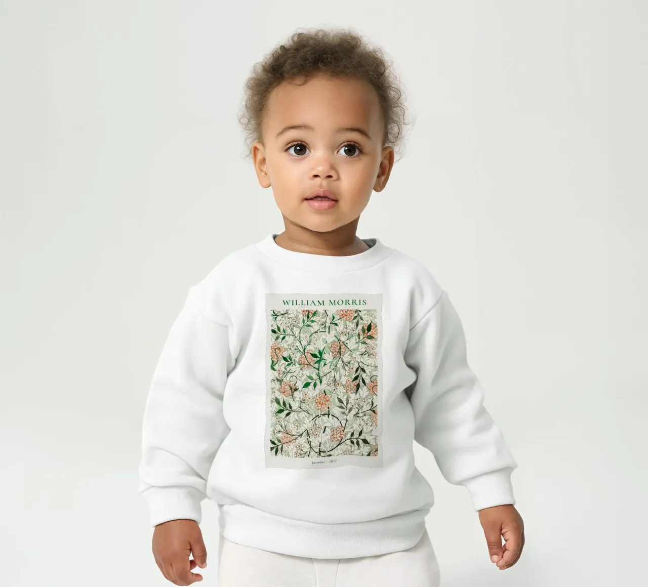 design ornamentale flowerv vittoriano william morris felpa neonato da komo store