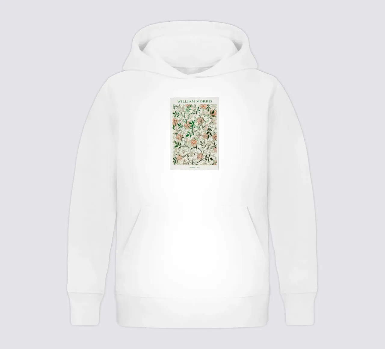 design ornamentale flowerv vittoriano william morris felpa bambino con cappuccio da komo store
