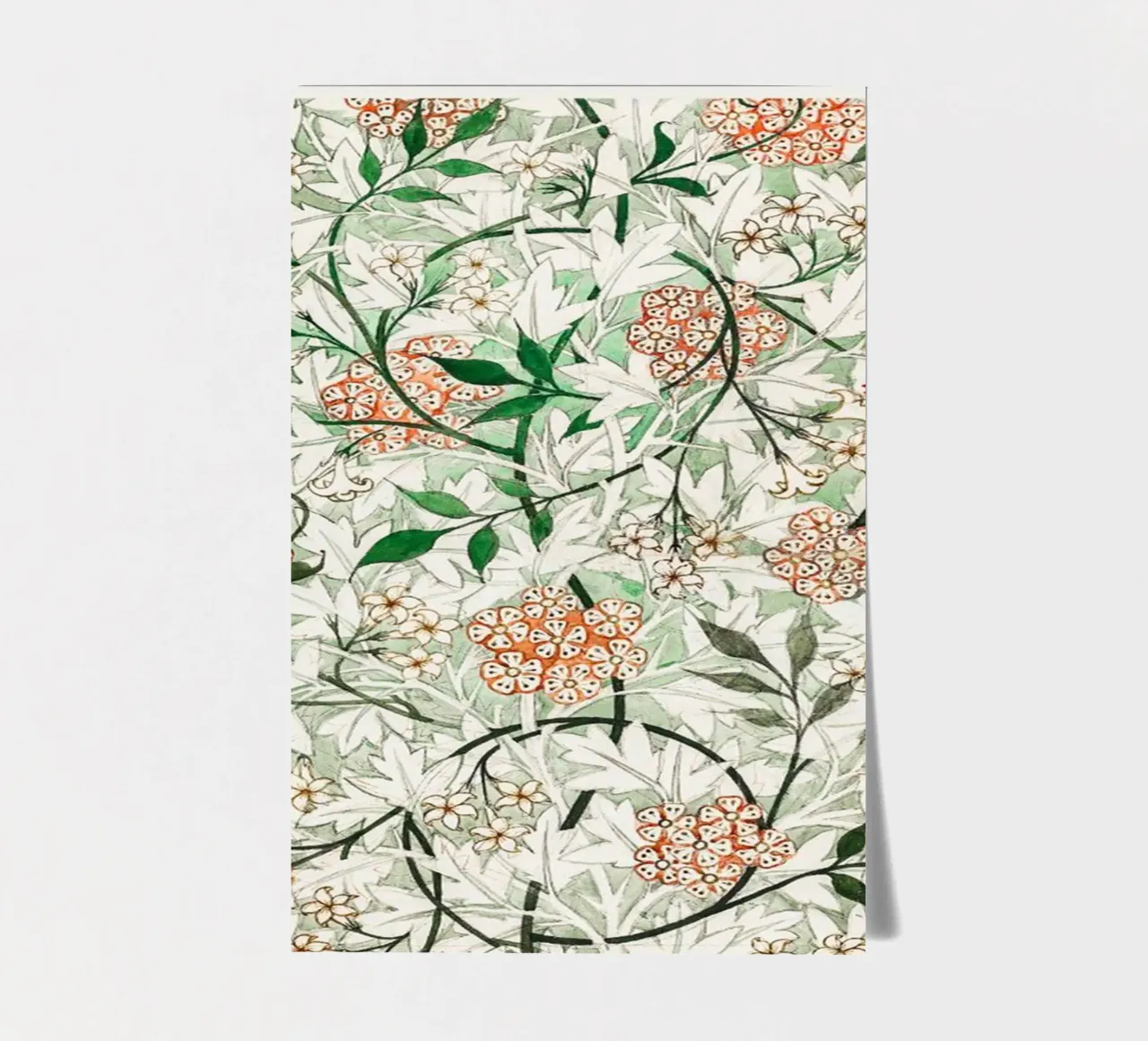 design ornamentale flowerv vittoriano william morris foglio adesivo da komo store