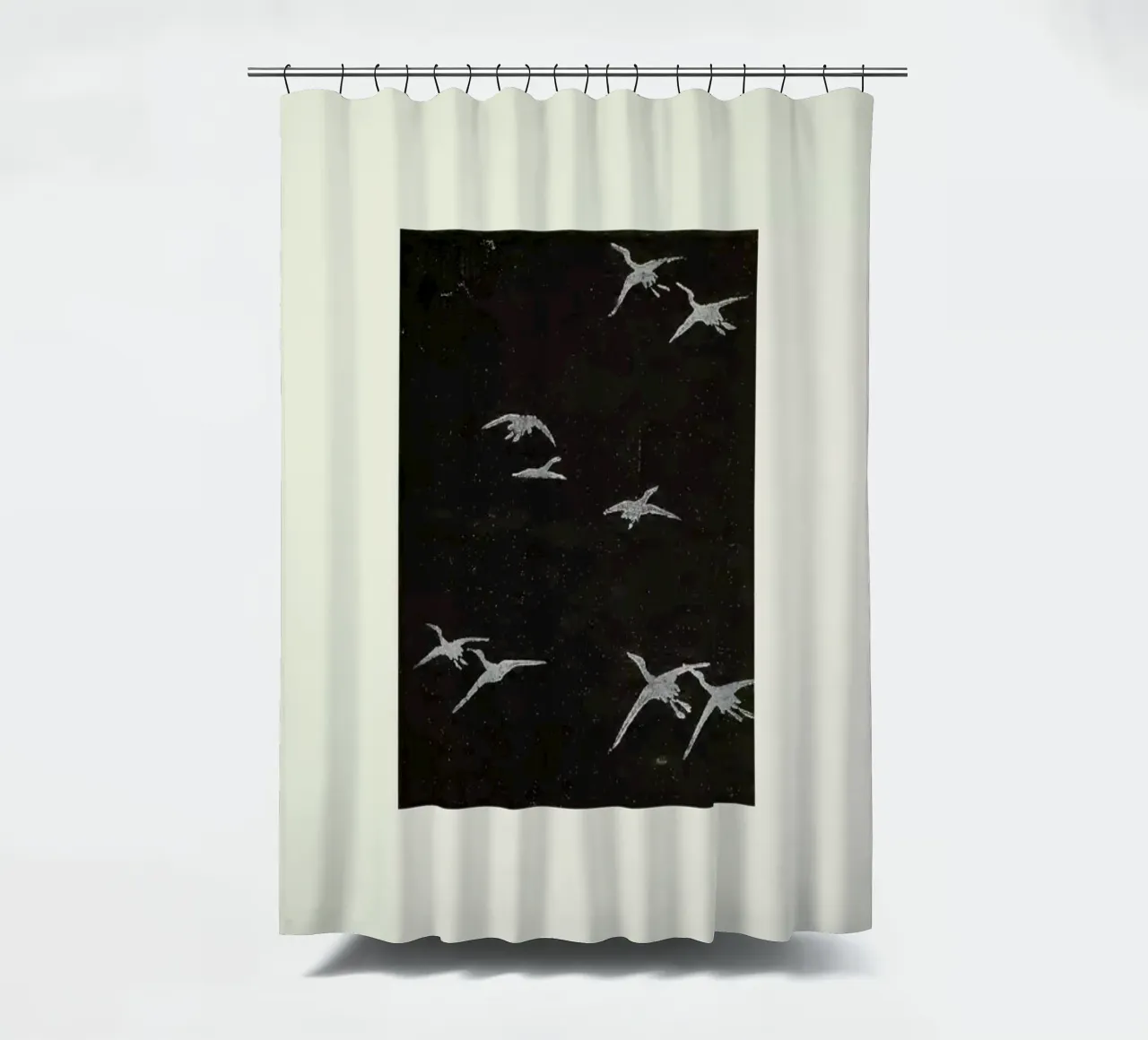 Shin-Bijutsukai - In Flight tenda da doccia da Vintage by JUNIQE