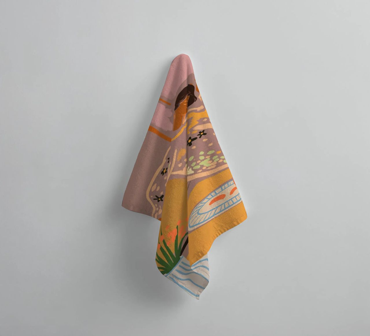 Slow Down Sunday asciugamano da bagno da Arty Guava