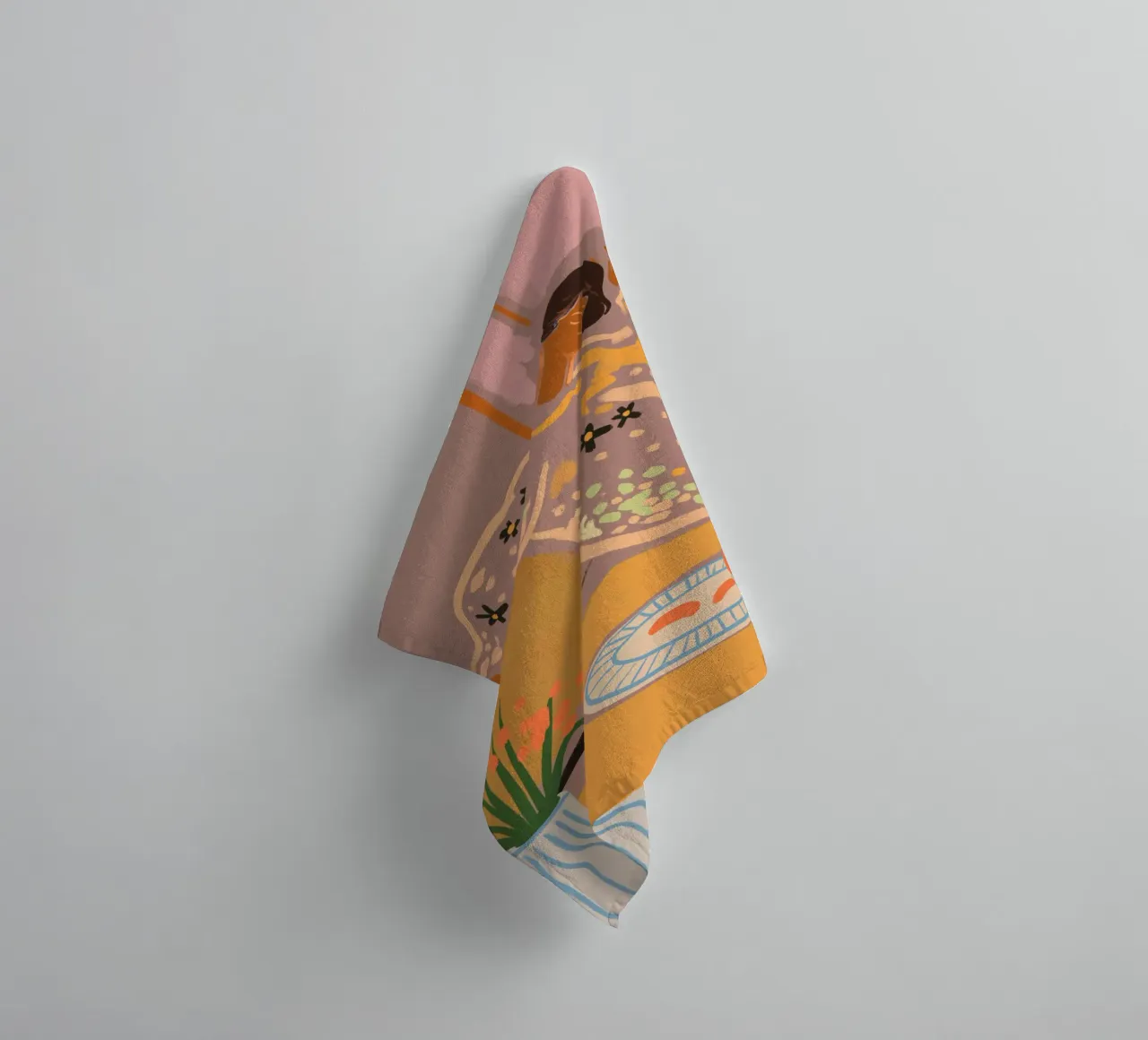 Slow Down Sunday asciugamano da bagno da Arty Guava