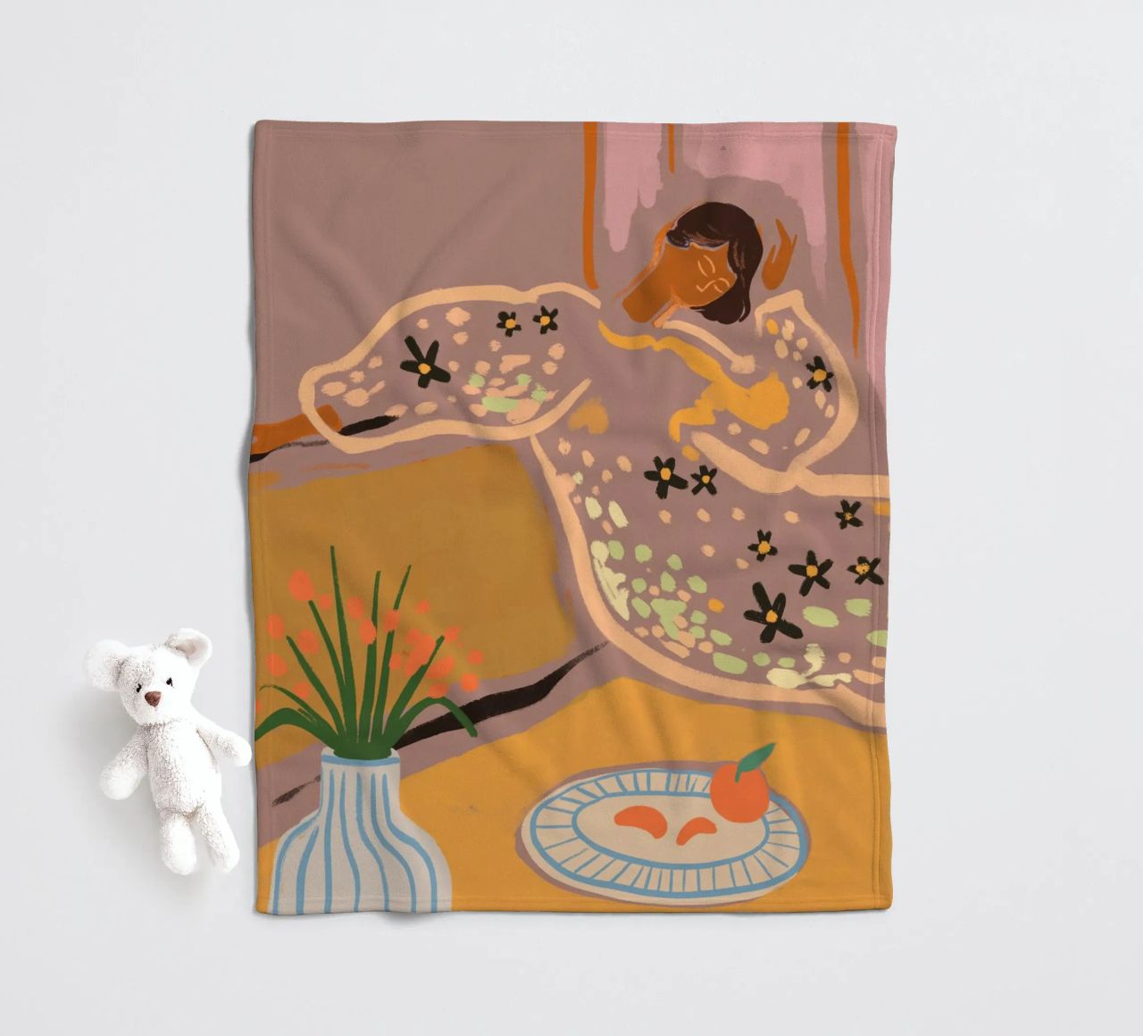 Slow Down Sunday coperta in pile da Arty Guava