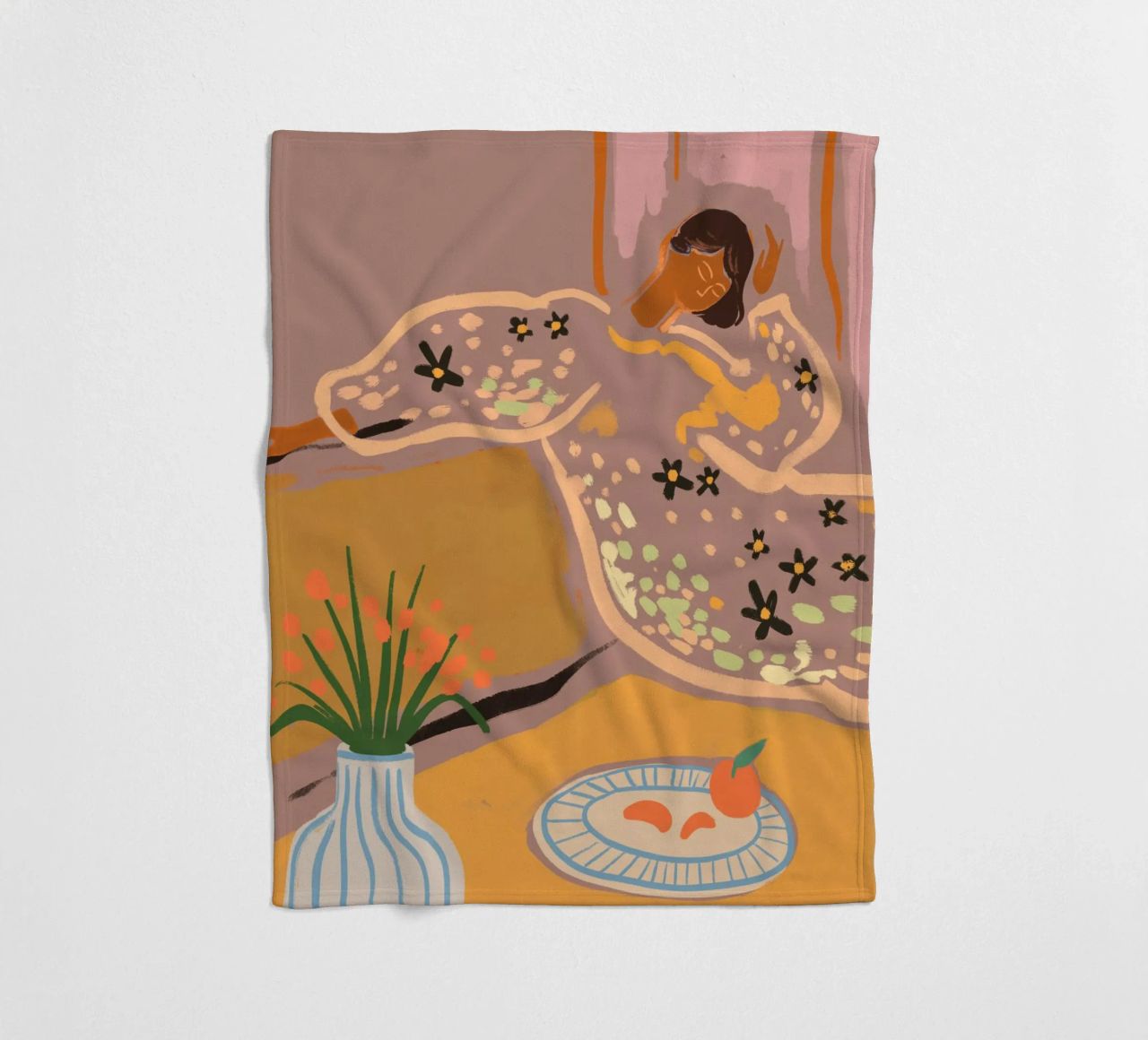 Slow Down Sunday coperta in pile da Arty Guava