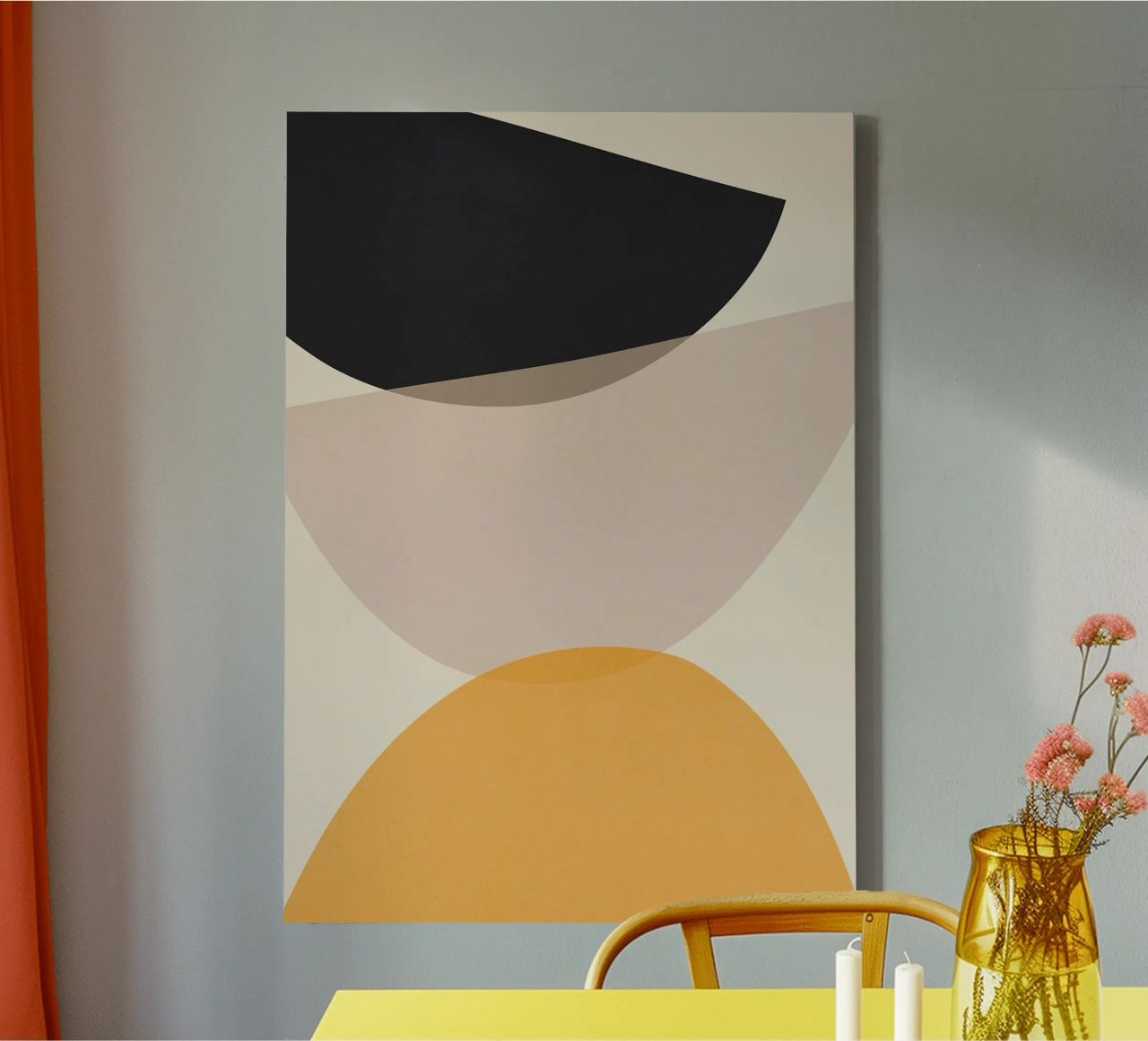 shapes geometry composition balance abstract form canvas by Leslie Anne Kriz