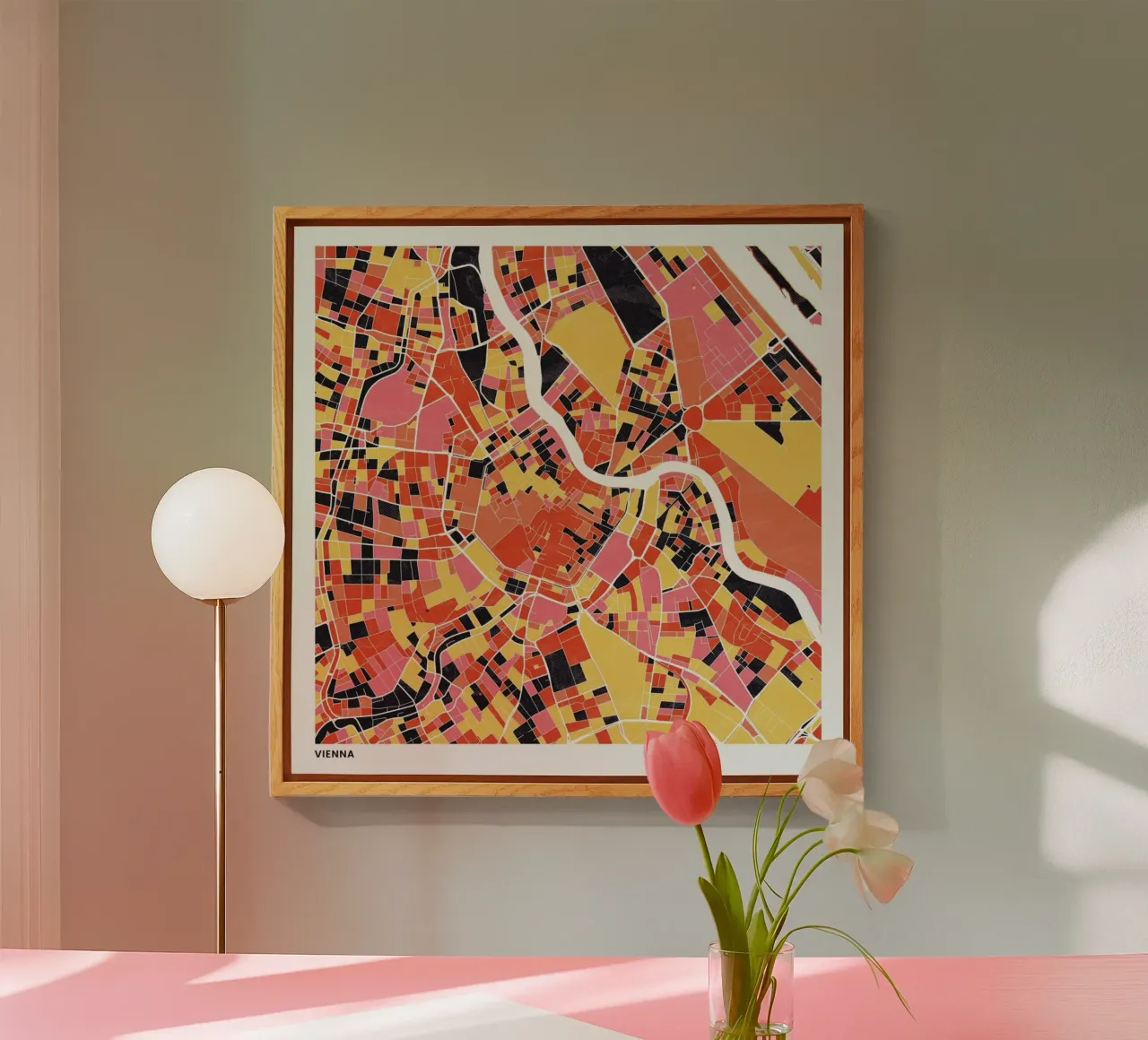 Vienna II plexiglass da The Cartography Collection