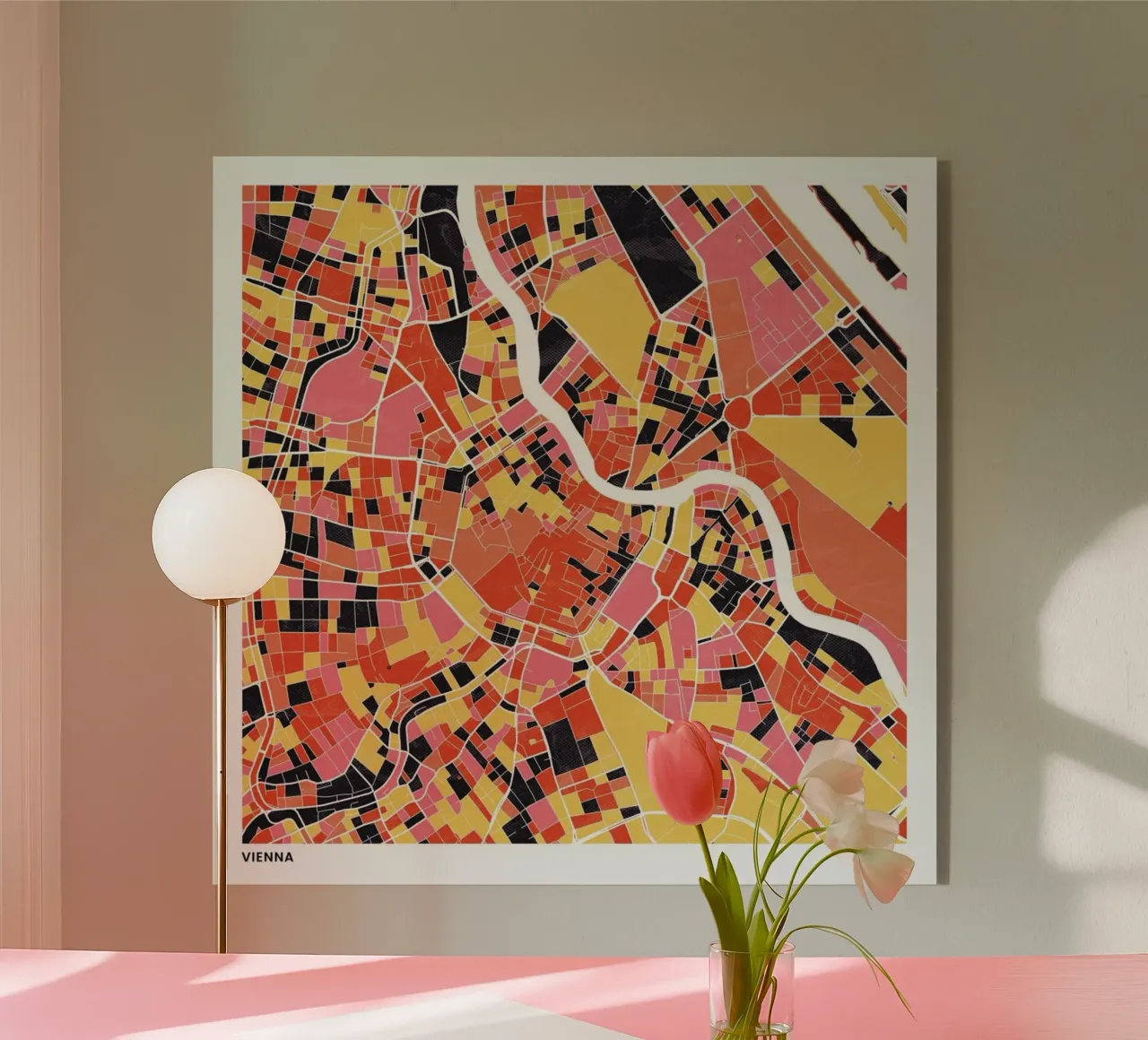 Vienna II plexiglass da The Cartography Collection