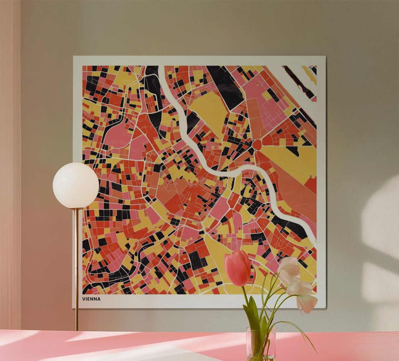 Vienna II poster by The Cartography Collection
