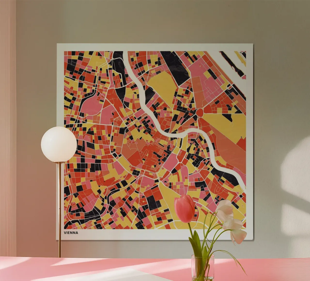Vienna II poster by The Cartography Collection