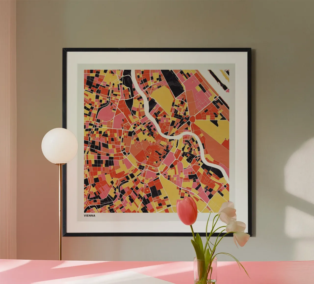 Vienna II poster by The Cartography Collection
