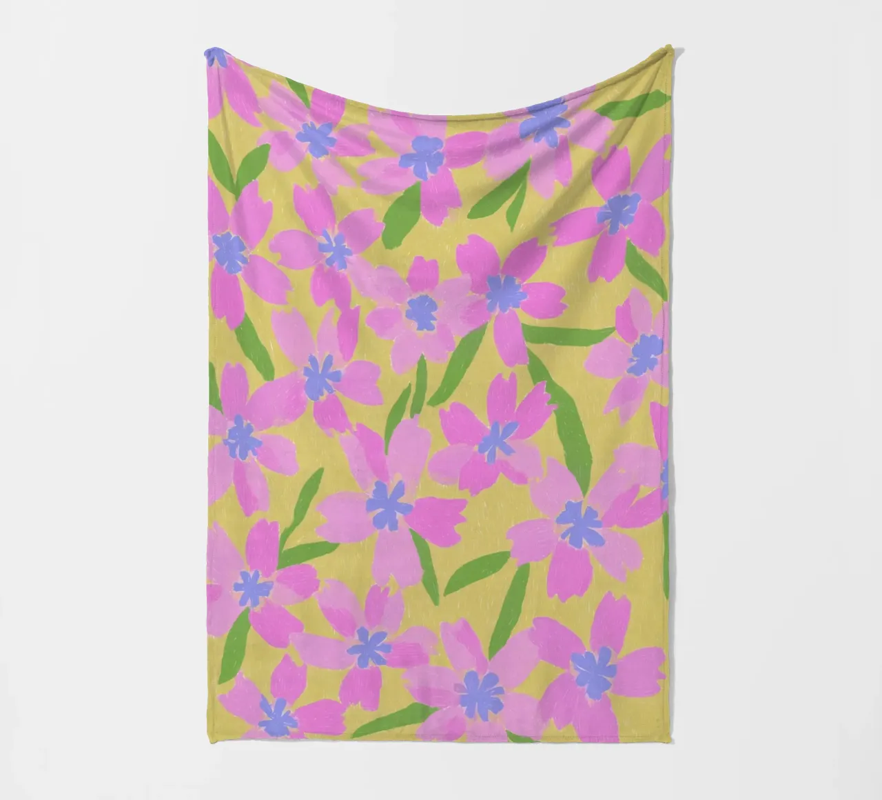 Fiori Pinki Pop coperta in pile da Carinaprint