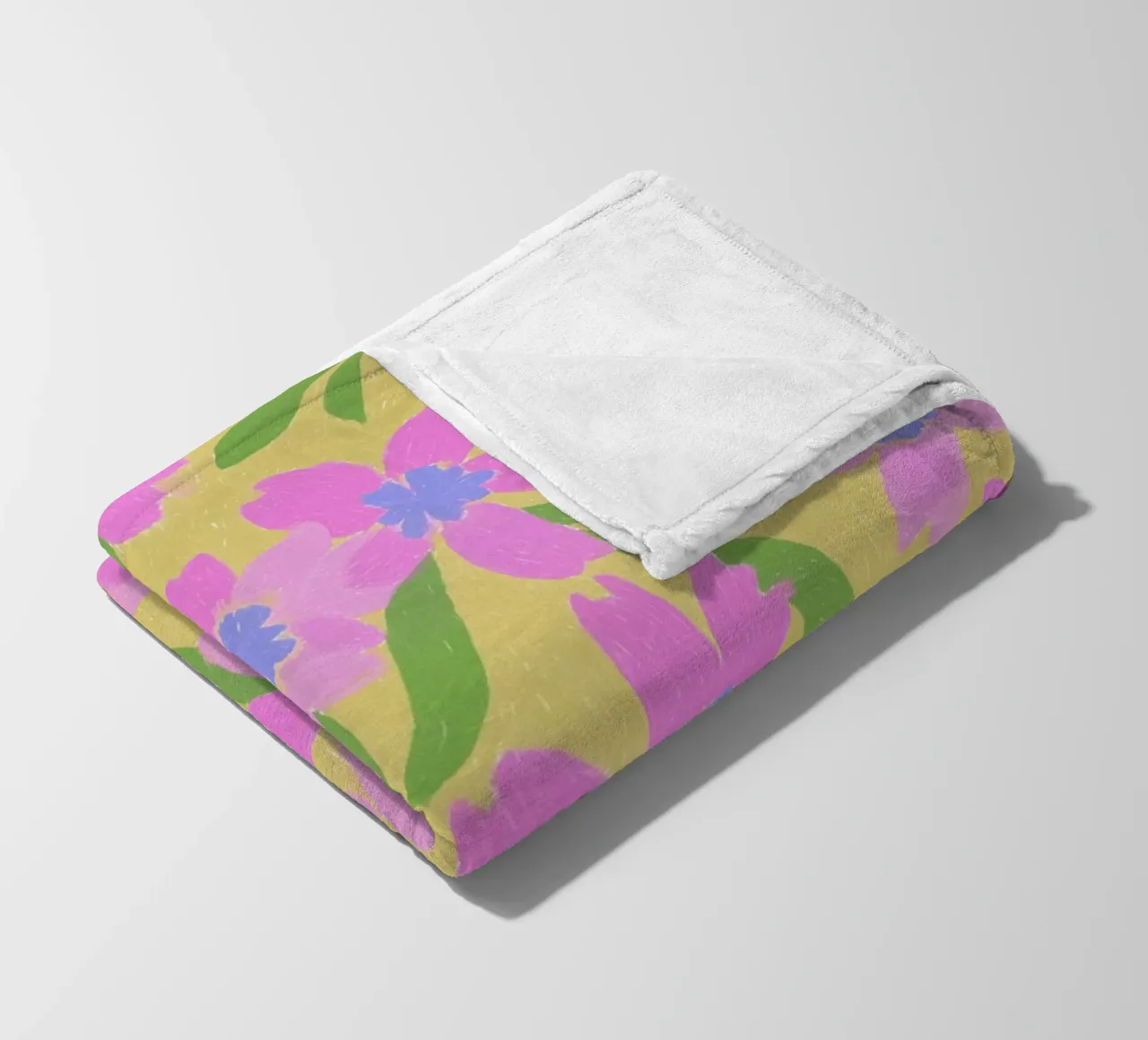 Fiori Pinki Pop coperta in pile da Carinaprint