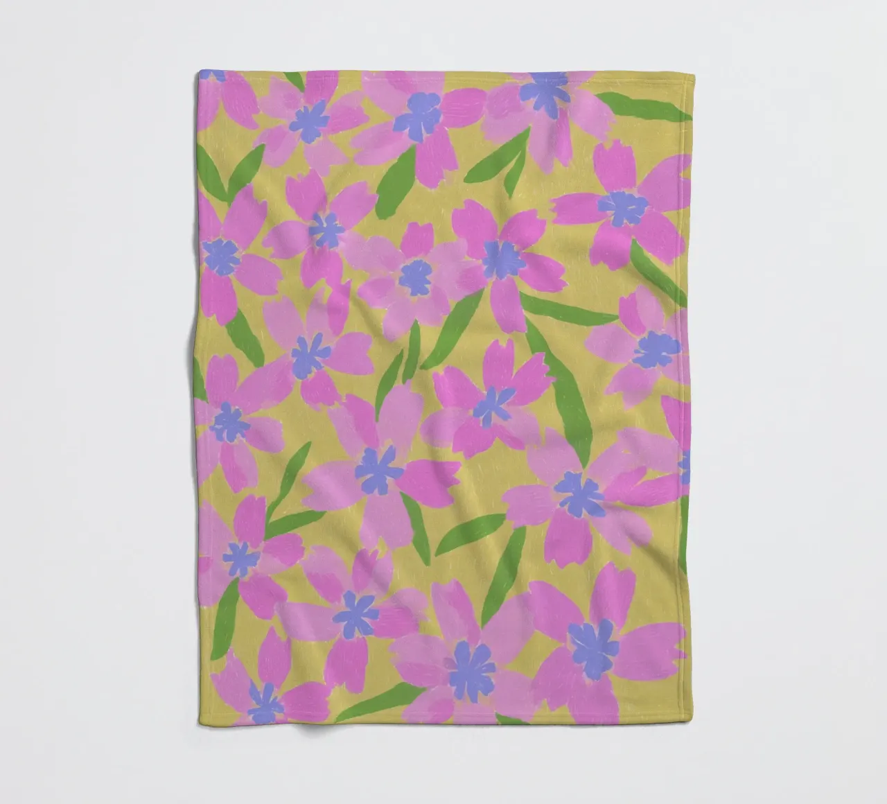 Fiori Pinki Pop coperta in pile da Carinaprint