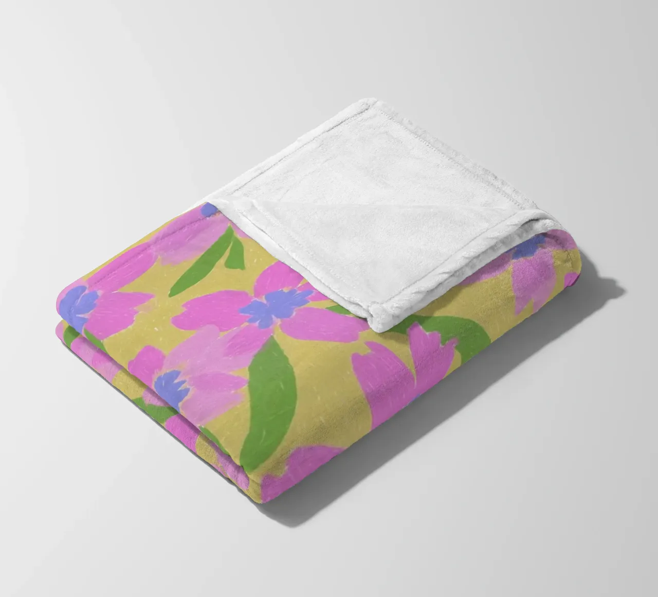 Fiori Pinki Pop coperta in pile da Carinaprint