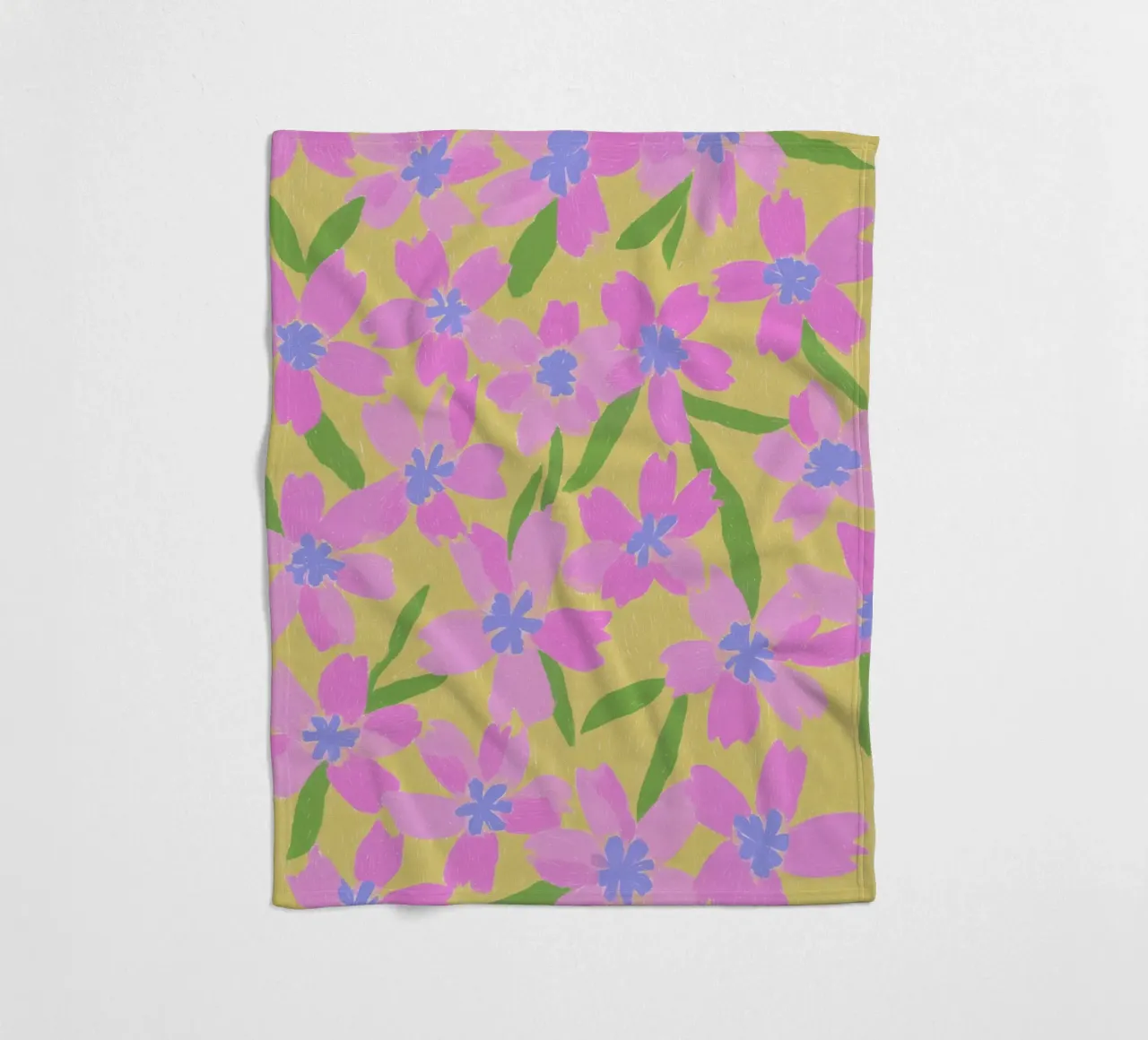 Fiori Pinki Pop coperta in pile da Carinaprint