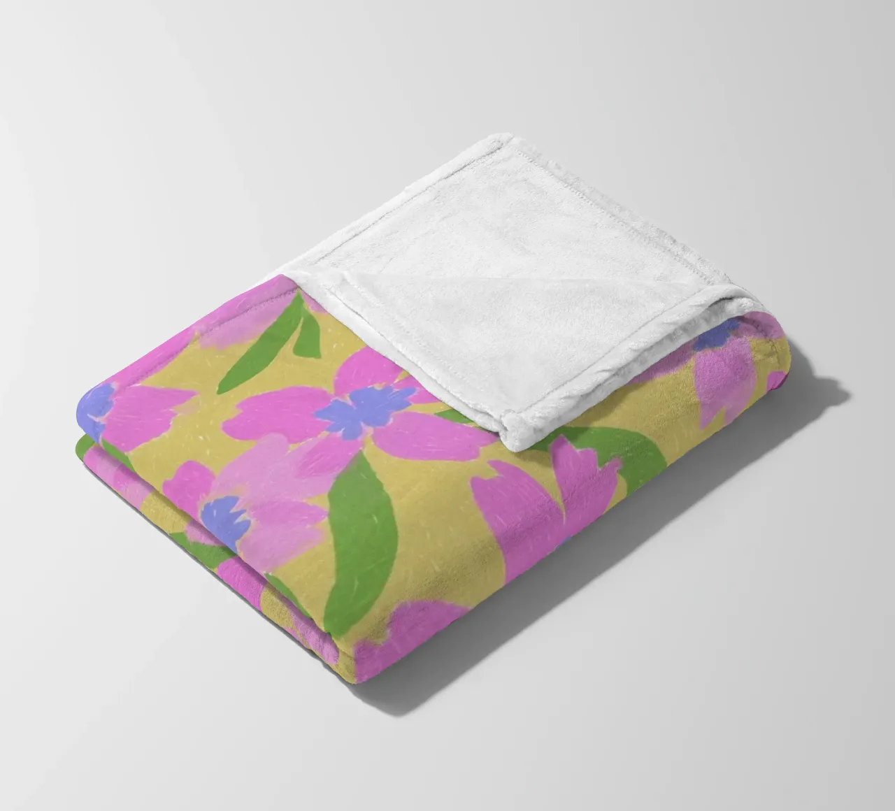 Fiori Pinki Pop coperta in pile da Carinaprint