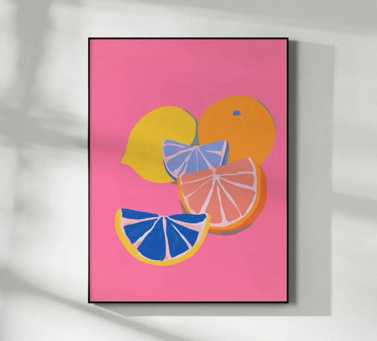 Pink citrus joy acrylic glass by Carinaprint
