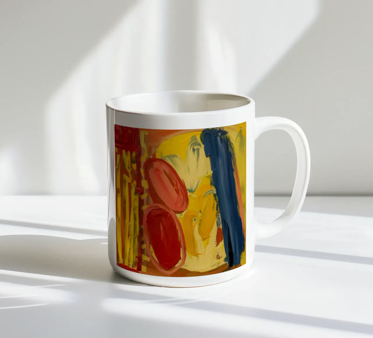 Ritmo dell'orbita ocra tazza in ceramica da Sublime Layers