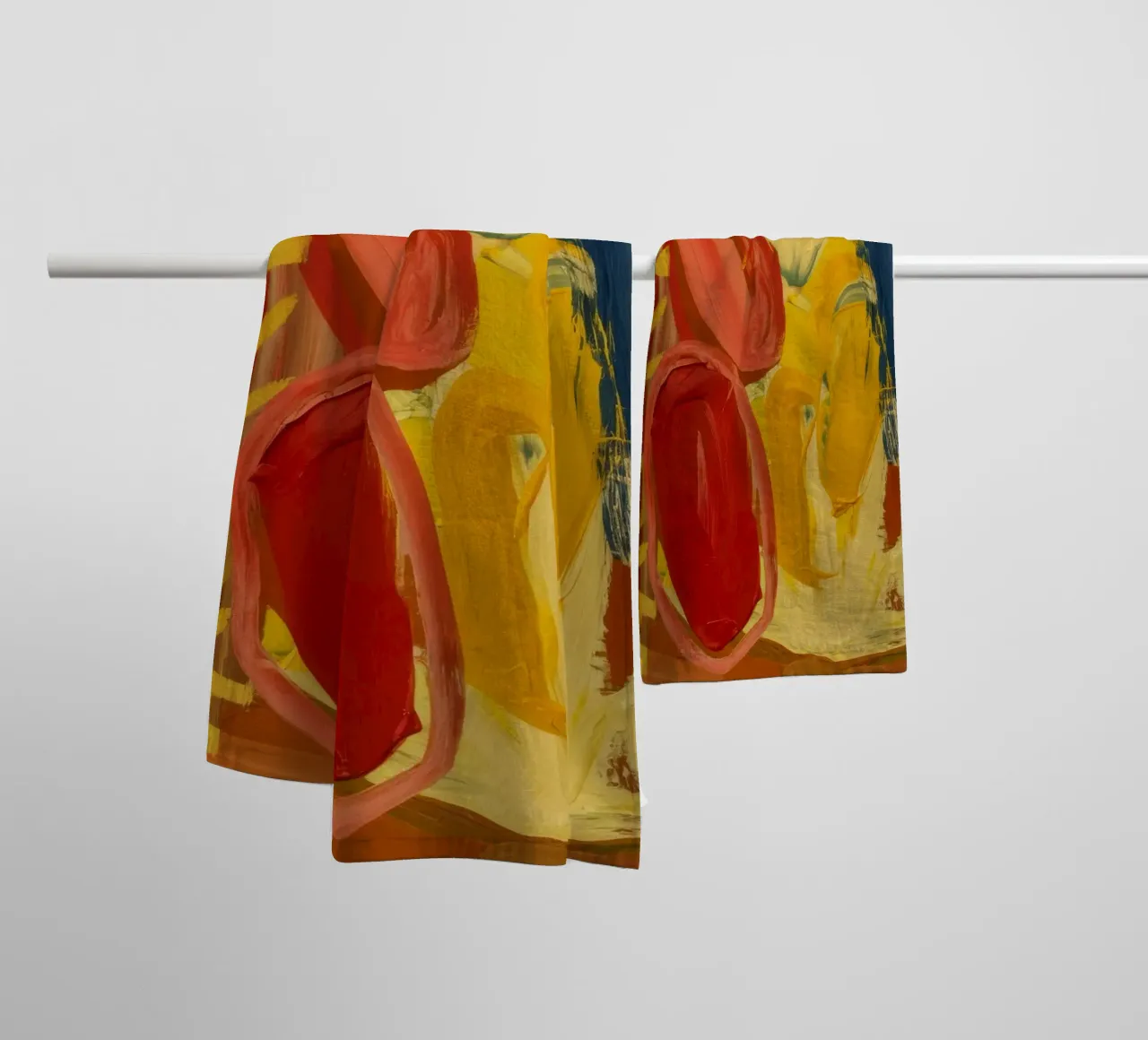 Ritmo dell'orbita ocra asciugamano da bagno da Sublime Layers