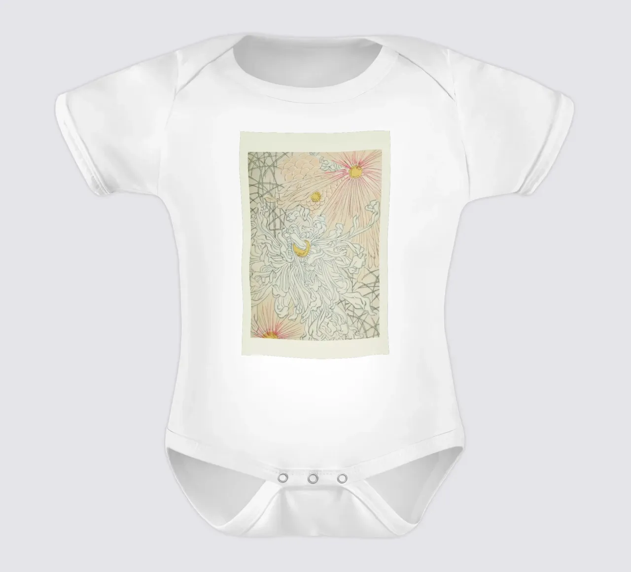 Shin-Bijutsukai - Rays body neonato maniche corte da Vintage by JUNIQE