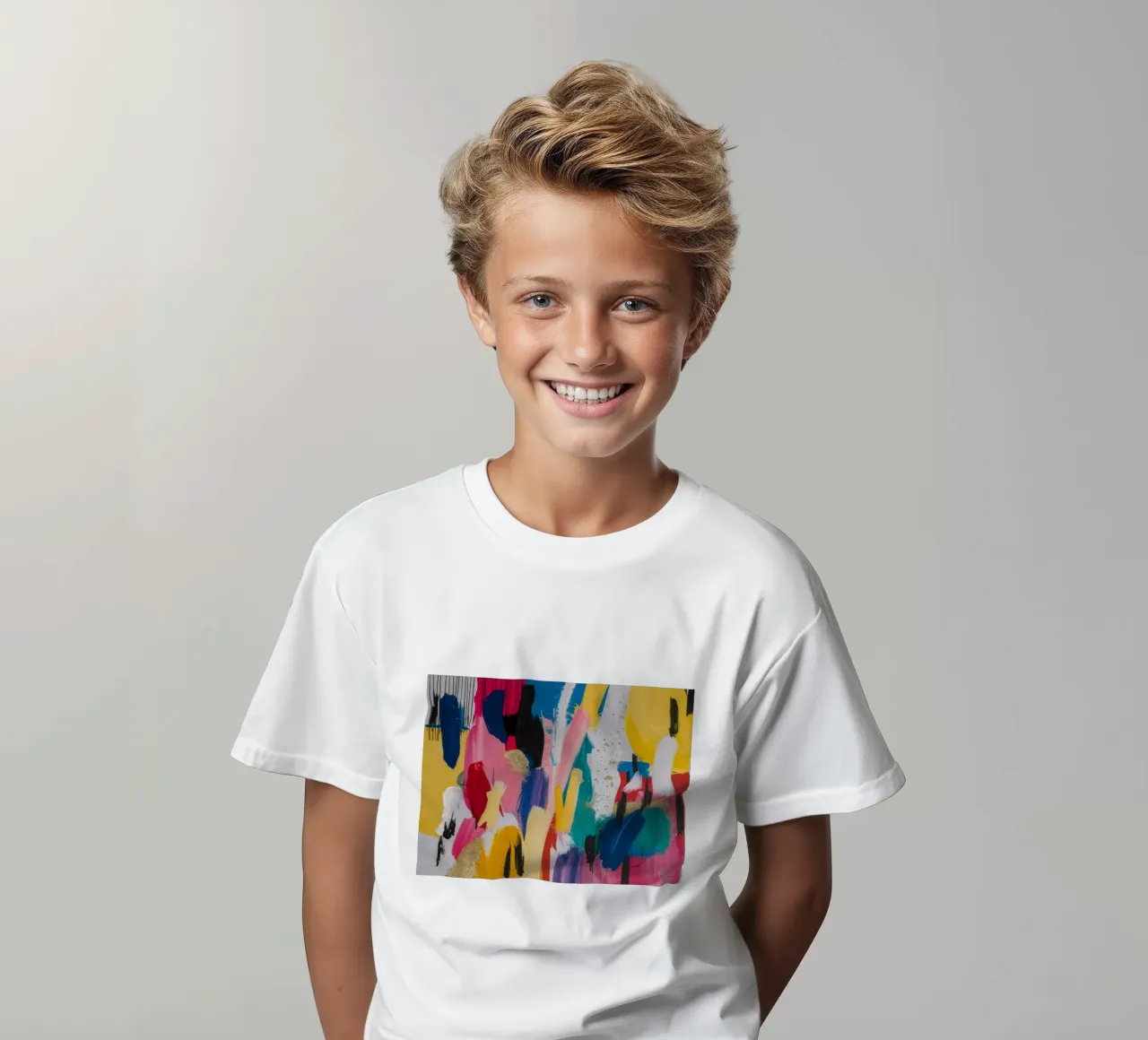 Effervescent Hue Medley kids t-shirt by Sublime Layers