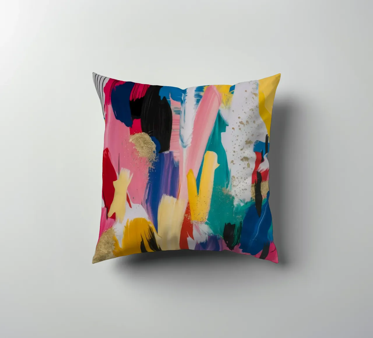 Medley di tinte effervescenti cuscino da Sublime Layers